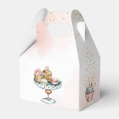 Ballotins Tea party rose bleu anniversaire merci (Arrière)