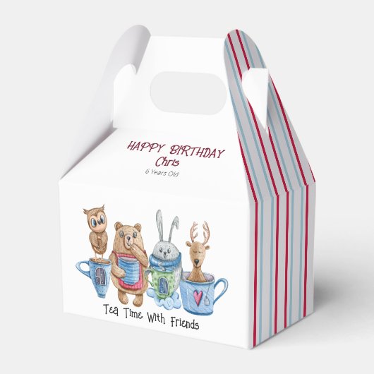 Ballotins Tea Time avec amis Gable Ballotin papier (Verso)