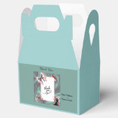 Ballotins Teal & Blush Wedding Favor Box (Ouvert)