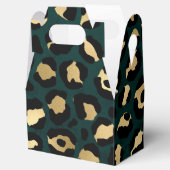 Ballotins Teal et Or Série Léopard Design 1 (Ouvert)