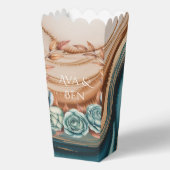 Ballotins Teal Roses and Copper Leaves Wedding (Verso)