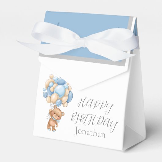 Ballotins Teddy Balloon Attendre Anniversaire Garçon Balloti (Verso)