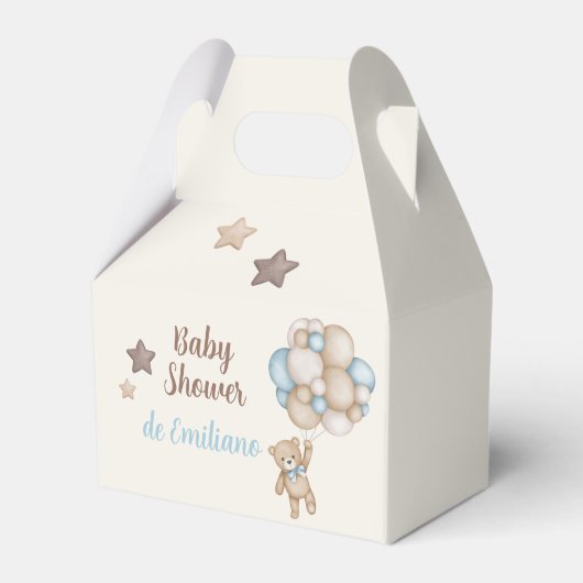 Ballotins Teddy Bear Baby shower Boy (Verso)