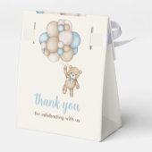 Ballotins Teddy Bear Baby shower Boy (Arrière)