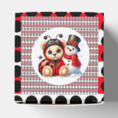 Ballotins Teddy Bear Ladybug avec Baby shower Snowman (Haut)