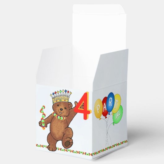 Ballotins Teddy Bear Prince 4th Birday Party Custom (Ouvert)