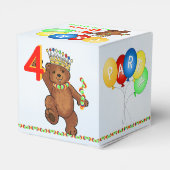 Ballotins Teddy Bear Prince 4th Birday Party Custom (Arrière)