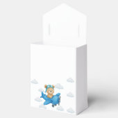 Ballotins Teddy Bear sur avion Baby shower Ballotin (Ouvert)