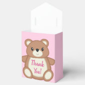 Ballotins Teddy Ours Baby shower Rose fille (Ouvert)