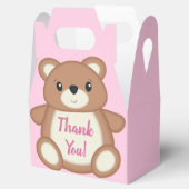 Ballotins Teddy Ours Baby shower Rose fille (Ouvert)