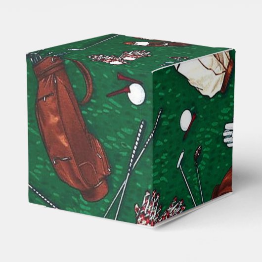 Ballotins Tee Time Golf Cube Ballotin (Arrière)