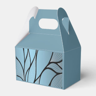 Ballotins Teintes créatives de bleu ciel motif de feuilles