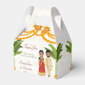 Ballotins Telugu Tamil mariage marigolds bananier (Verso)