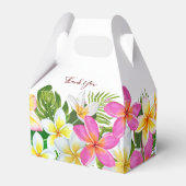 Ballotins Temple Tropical Plumeria Tree Mariage Favor Box (Arrière)
