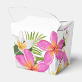 Ballotins Temple Tropical Plumeria Tree Mariage Favor Box (Arrière)