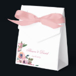 Ballotins Tendance Aquarelle rose pâle Boîte de mariage Favo<br><div class="desc">Boîte de mariage à l'aquarelle rose vif tendance. Personnalisez avec vos détails.</div>