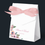 Ballotins Tendance Aquarelle rose pâle Boîte de mariage Favo<br><div class="desc">Boîte de mariage à l'aquarelle rose vif tendance. Personnalisez avec vos détails.</div>