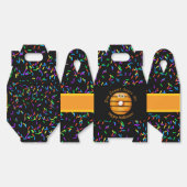 Ballotins Tendance Halloween Éffrayant orange monstre yeux D (Déplié)