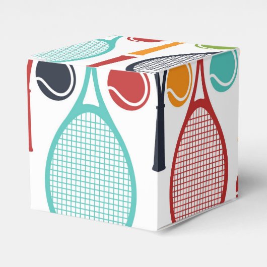 Ballotins Tennis Party Box for Tennis Decorations (Verso)