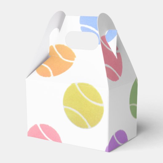 Ballotins Tennis Party Favoriser Box (Arrière)