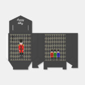 Ballotins Tent Favor, Noël, Nutcracker Diamond Design (Déplié)