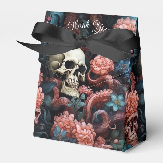 Ballotins Tentacules de mariage gothique turquoise rose (Verso)