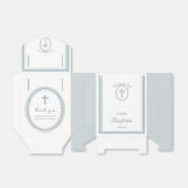 Ballotins Tente Baptême de cadre grec bleu Dusty (Déplié)