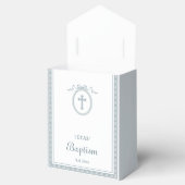 Ballotins Tente Baptême de cadre grec bleu Dusty (Ouvert)