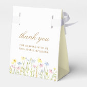 Ballotins Tente Baptême Fleur sauvage Pastel (Arrière)