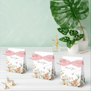 Ballotins Tente de fleurs aquarelles rose tendre