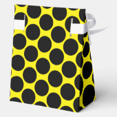 Ballotins Tente de style jaune vif avec point noir 4x2x5 (Verso)