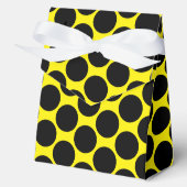 Ballotins Tente de style jaune vif avec point noir 4x2x5 (Recto)