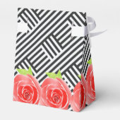 Ballotins Tente Derby Roses Noires Rayures Blanches (Arrière)