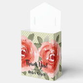 Ballotins Tente florale aux roses rouges aquarelle (Ouvert)