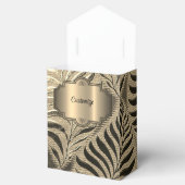 Ballotins Tente Motif Feuille Or (Ouvert)