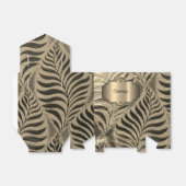 Ballotins Tente Motif Feuille Or (Déplié)