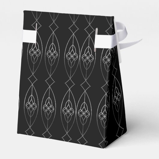 Ballotins Tente Noir Et Argent Déco (Arrière)