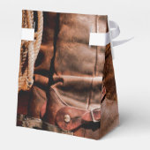 Ballotins Tente Papier Ballotin Cowboy Bottes Grange Bois Ru (Arrière)