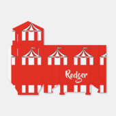 Ballotins Tentes de cirque rouge et blanc (Déplié)