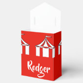 Ballotins Tentes de cirque rouge et blanc (Ouvert)