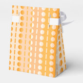 Ballotins Tentes ombrées orange pêche à rayures et cercles (Arrière)