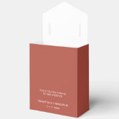 Ballotins Terra cotta orange Mariage élégant Love Script (Ouvrir)