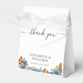 Ballotins Terracotta Blue Rust Eucalyptus Monogramme Merci (Verso)