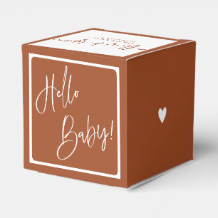 Ballotins Terracotta Bohemian Earthy Hello Baby shower