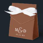 Ballotins Terracotta Classique Moderne Monogramme Mariage<br><div class="desc">Terracotta Classique Moderne Monogramme Mariage Faveur Boîtes</div>