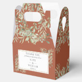 Ballotins Terracotta Élégante verdure Mariage Merci (Ouvert)