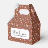 Ballotins Terracotta Fleur sauvage Mariage Favor Box (Arrière)