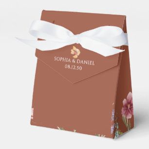 Ballotins Terracotta Fleur sauvage Mariage Favor Box