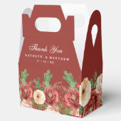 Ballotins Terracotta Floral Pine de Noël Mariage (Ouvert)