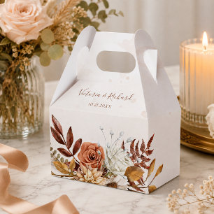Ballotins Terracotta Rouille Fleurs Bohème Mariage Automnal